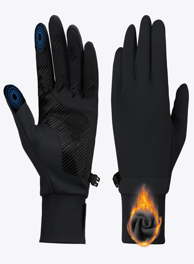 UTOBEST Winter Gloves for Women Men, Touchscreen Thermal Gloves Cold Weather Warm Windproof Non-Slip Insulated Gloves for Running, Cycling, Biking & Outdoor Sports Black XL - Image 1